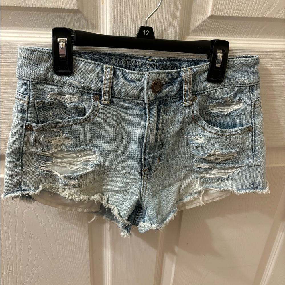 american eagle jean shorts sz 0